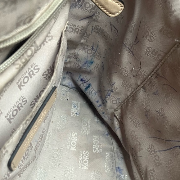 Michael Kors Large Cappuccino Colored Tote Bag with Tan Straps. - Picture 10 of 11